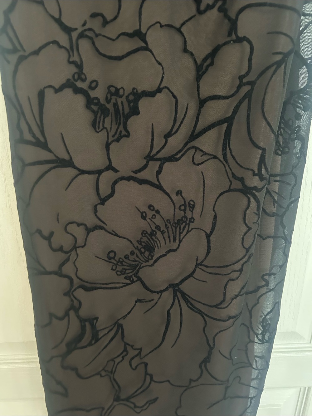 Lovely Day Black Floral Midi Slip Dress - Picture 2 of 5